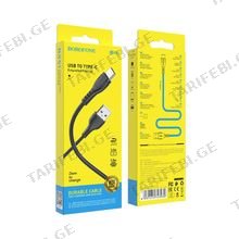 BOROFONE BX51 USB android Type-C კაბელი შავი