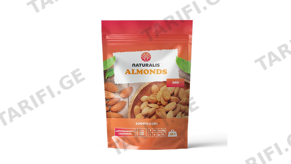 ნედლი ნუში / 65 გრ