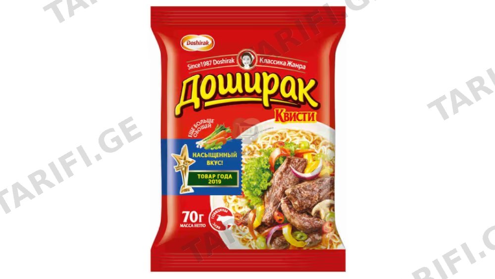 დოშირაკი ლაფშა ბრიკეტი საქონელი 70გრ