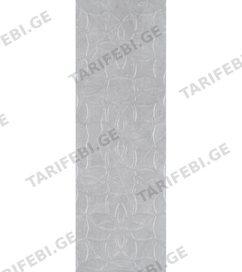 კერამიკ. ფილა MOON GRAY FLORAL RELIEF MATT SERAMIKSAN 30*90