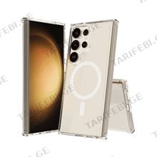 სილიკონის ქეისი Transparent Case with Magsafe Samsung Galaxy S25 Ultra