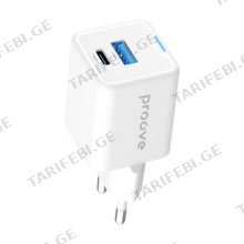 Wall Charger Proove Pocket GaN Plus 25W (Type-C + USB) white