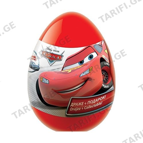 პლ.კვერცხი კონფიტრეიდი DISNEY CARS დრაჟეთი 20 გრ