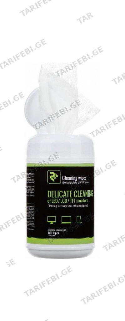 საწმენდი 2E Wet wipes for office equipment. 100 pcs. 10X10 cm
