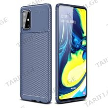 კარბონის ქეისი Samsung Galaxy A11 Focus Carbon Case - მუქი ლურჯი