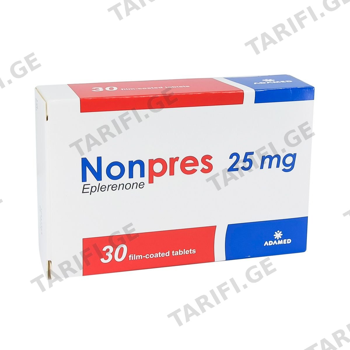 ნონპრესი - Nonpres 25მგ 30 ტაბლეტი