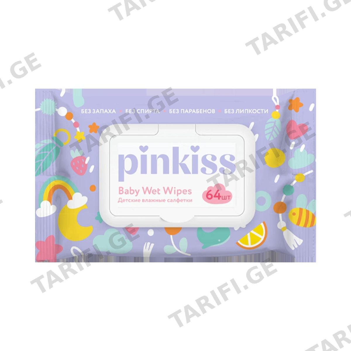სველი ხელსახოცი N64 0230 პინკის - Pinkiss
