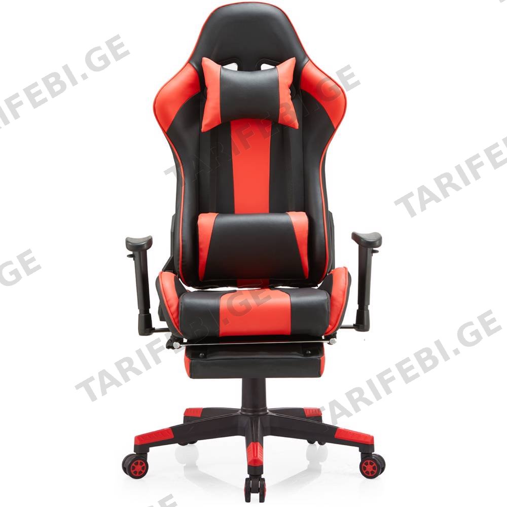 გეიმერული სავარძელი ALLX SK8825, Gaming Chair, Red/Black