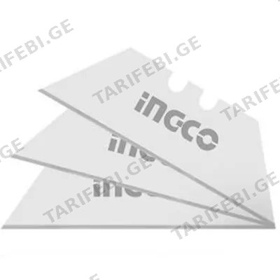 მოკლე საკანცელარიო დანის პირების ნაკრები INGCO HUKB61001 (10ც)
