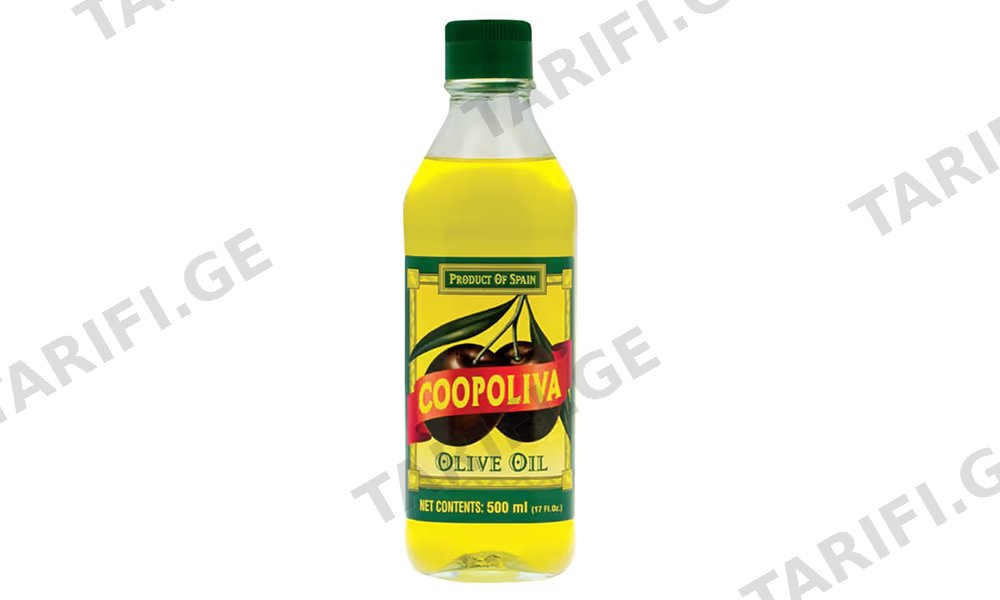 Coopoliva ზეითუნის ზეთი Pure 500მლ x12