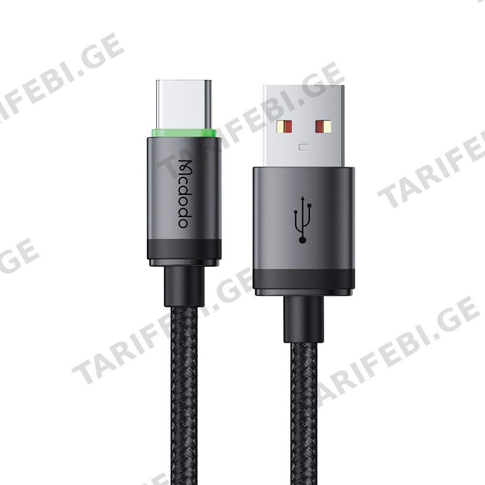კაბელი Mcdodo USB-A to USB-C Cable with Charging Light 1m CA-3960