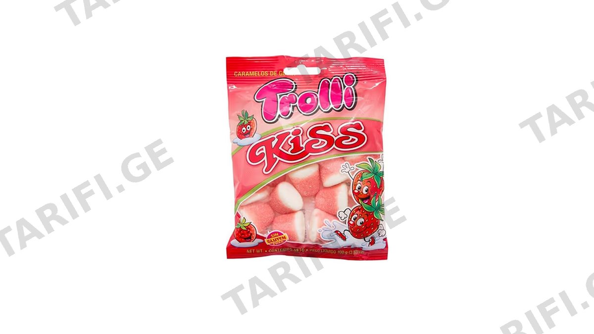 TROLLI ჟელიბონი მარწყვით 100გრ