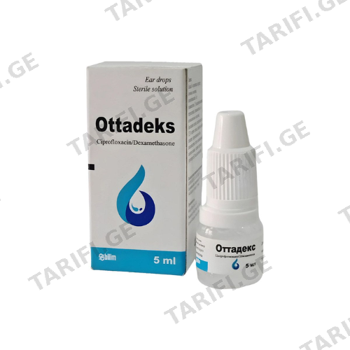 ოტტადექსი წვეთები ყურის 5მლ #1 0 OTTADEKS ear drops 5.0