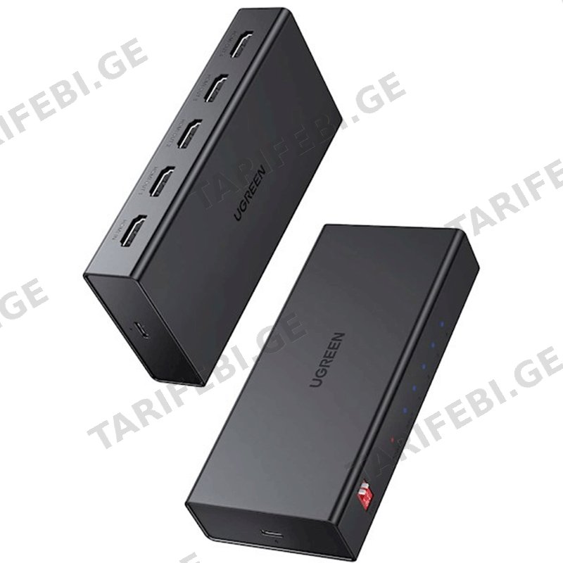 HDMI სპლიტერი UGREEN CM570 (90514) 1 IN 4 BLACK
