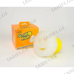ჭურჭლის სარეცხი ღრუბელი სახელურით Scrub Daddy Scrub Hub