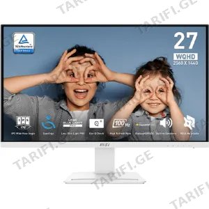 MSI Pro MP273QW E2 27.0 IPS WQHD 1ms Speaker 2x3W White (9S6-3PB69H-054)