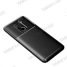 კარბონის ქეისი Xiaomi Redmi Note 9 Focus Carbon Case - შავი