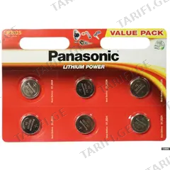 ლითიუმის ელემენტი Panasonic CR2025 3V 6ც.