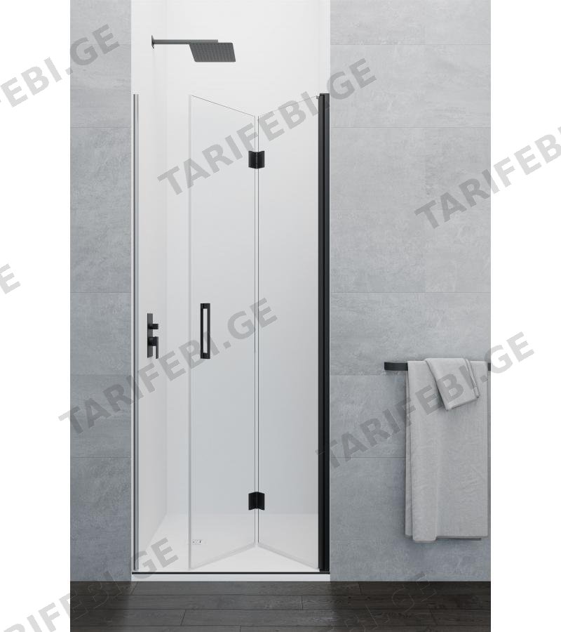 საშხაპე კაბინა GLASS FOLDING ზომა: 100*195 სმ. შავი FOLD5050C1N (1714N/1706) მწარ, GME