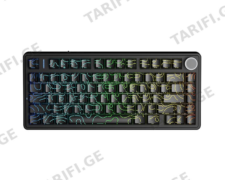 კლავიატურა AULA F75 RGB Gaming Keyboard Black Contour (Seiya Switch)