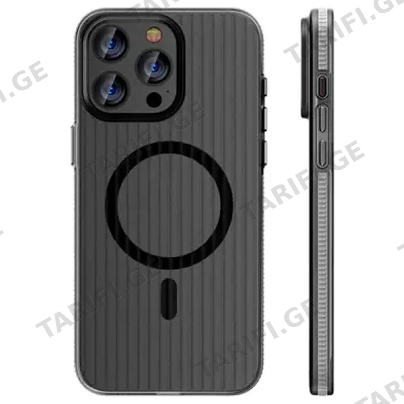 სმარტფონის ქეისი TVC APPLE IPHONE 16 PRO MAGSAFE ნაცრისფერი