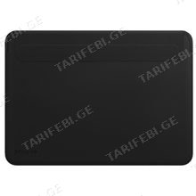 Proove Leather Sleeve MacBook 15.4"/16.2" black ლეპტოპის დამცავი