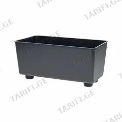 ქოთანი ყვავილის Lamela SAGA 285x285 recycled box - anthracite 7,5L
