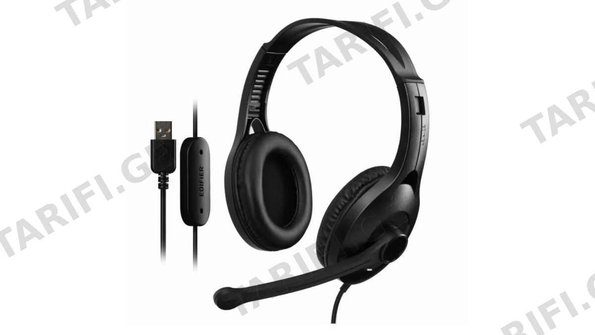 USB ყურსასმენი Edifier K800 USB Headset Over Ear Stereo Gaming (Black)