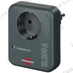 ადაპტერი დაცვით Brennenstuhl 13.500A ანტრაციტი