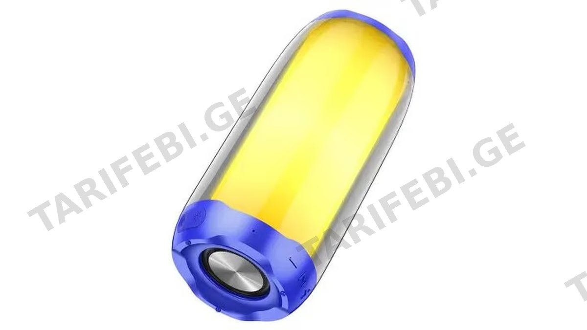 Hoco HC8 Pulsating Colorful Luminous Wireless Speaker - Blue