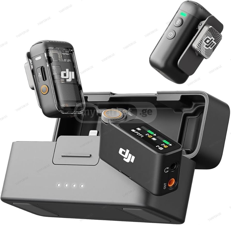მიკროფონი DJI Mic 2 (2 TX + 1 RX + Charging Ca
