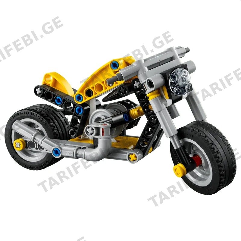 კონსტრუქტორი LEGO TECHNIC ყვითელი მოტოციკლი 42225 (151 ნაწილი)