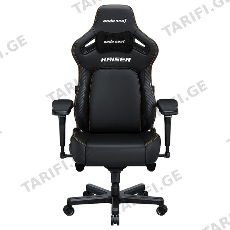 გეიმერული სავარძელი ANDASEAT KAISER 4 V2 AD12YDDC-L-20-B-PV/C-03 შავი