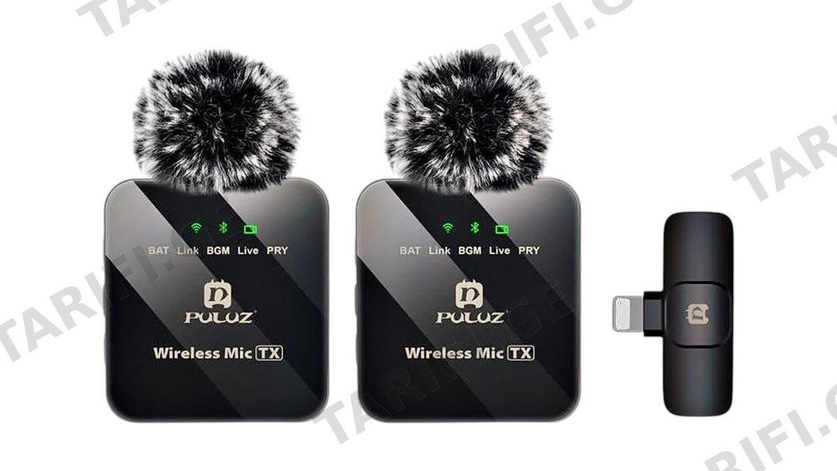 PULUZ Wireless 2 Microphone Lighting PU647B