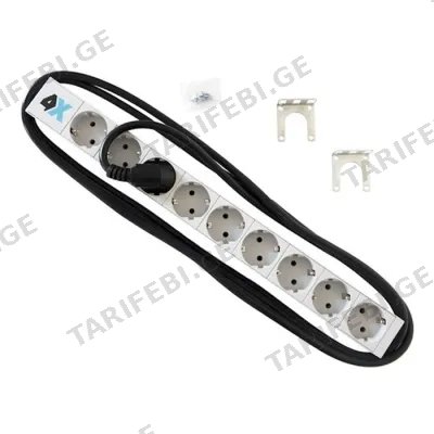 დენის დამაგრძელებელი კაბელი 4X-RACKS 4PDU-09SCHU WHITE
