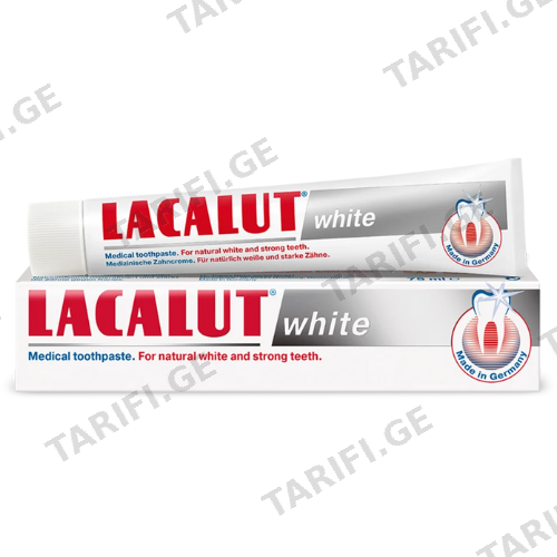 ლაკალუტი - კბ/პასტა მათეთრებელი White 75მლ