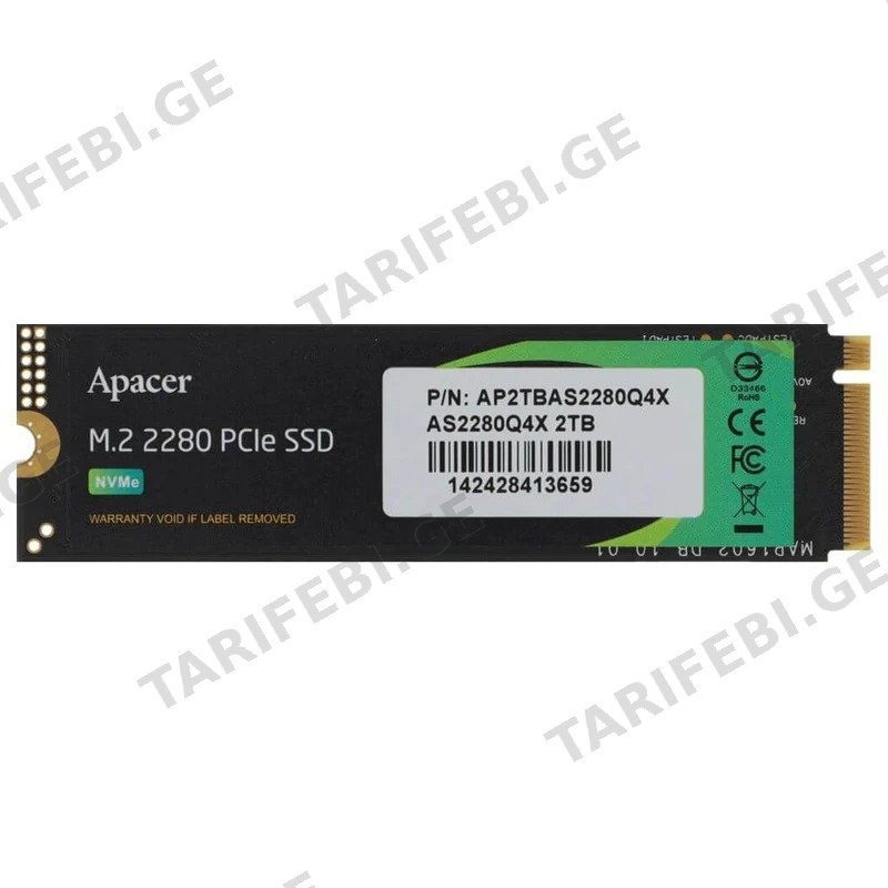 შიდა მყარი დისკი SSD APACER AS2280Q4X 2TB M.2 PCIE 4.0