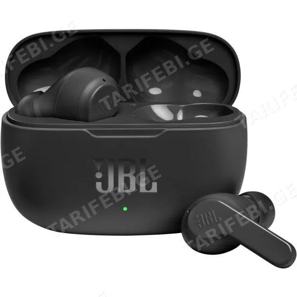 უსადენო ყურსასმენი JBL Wave 200 TWS-Black (JBLW200TWSBLK)