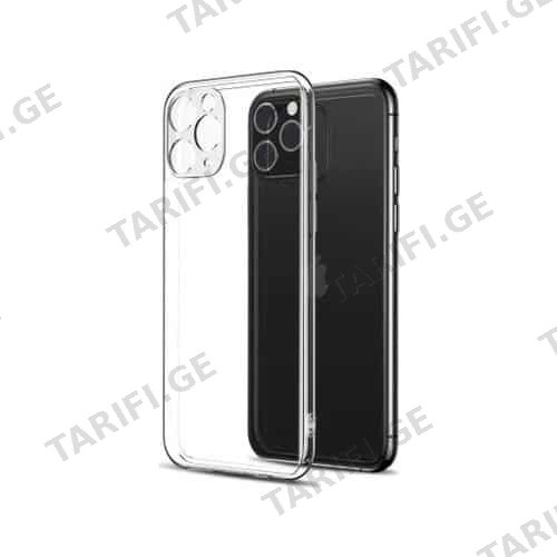iPhone 11 Pro Max Lux Clear Case გამჭვირვალე სილიკონის ქეისი