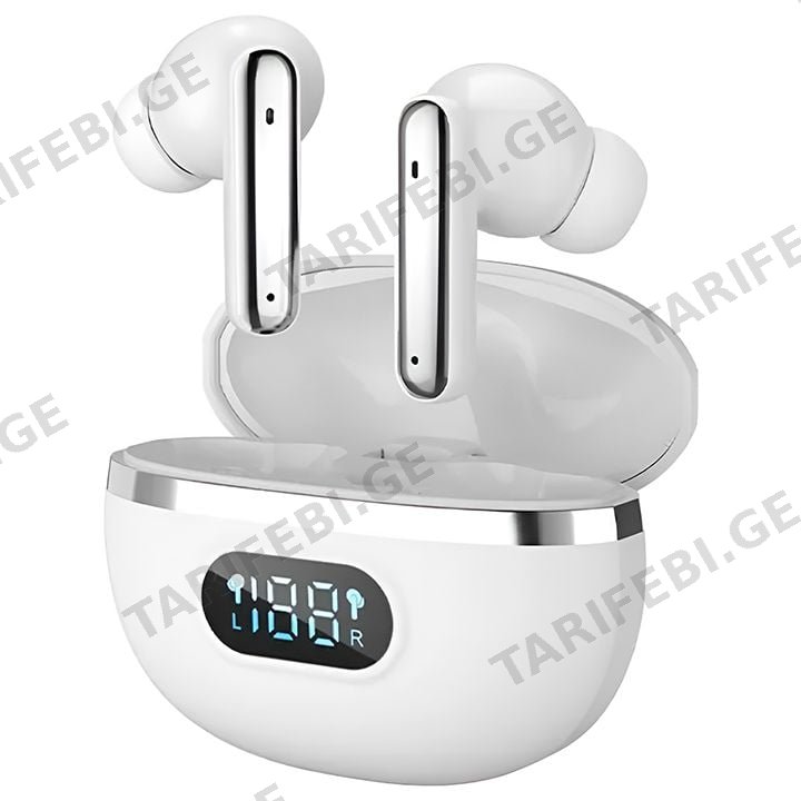 უსადენო ყურსასმენი DIBET MASTER LEVEL PRO ANC LCD WHITE