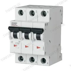 მოდულური ავტომატური ამომრთველი Mitsubishi Electric 3P C63 10kA 719765