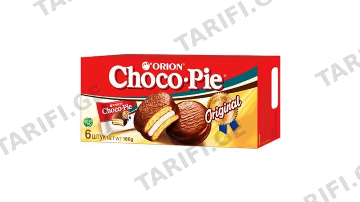CHOCO PIE- ბისკვიტი შოკოლადით 6ც.