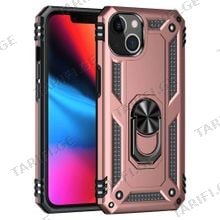iPhone 13 Sofia Ring Case სილიკონის ქეისი ბეჭდით - ვარდი