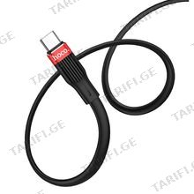 HOCO U72 Forest Silicone charging cable for Type-C Black