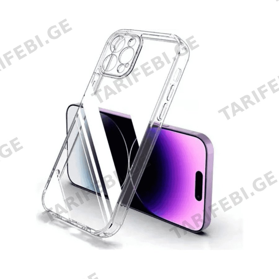 iPhone 16 Pro Lux Clear Case გამჭვირვალე სილიკონის ქეისი