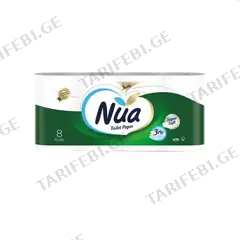 ტუალეტის ქაღალდი Nua 8ც