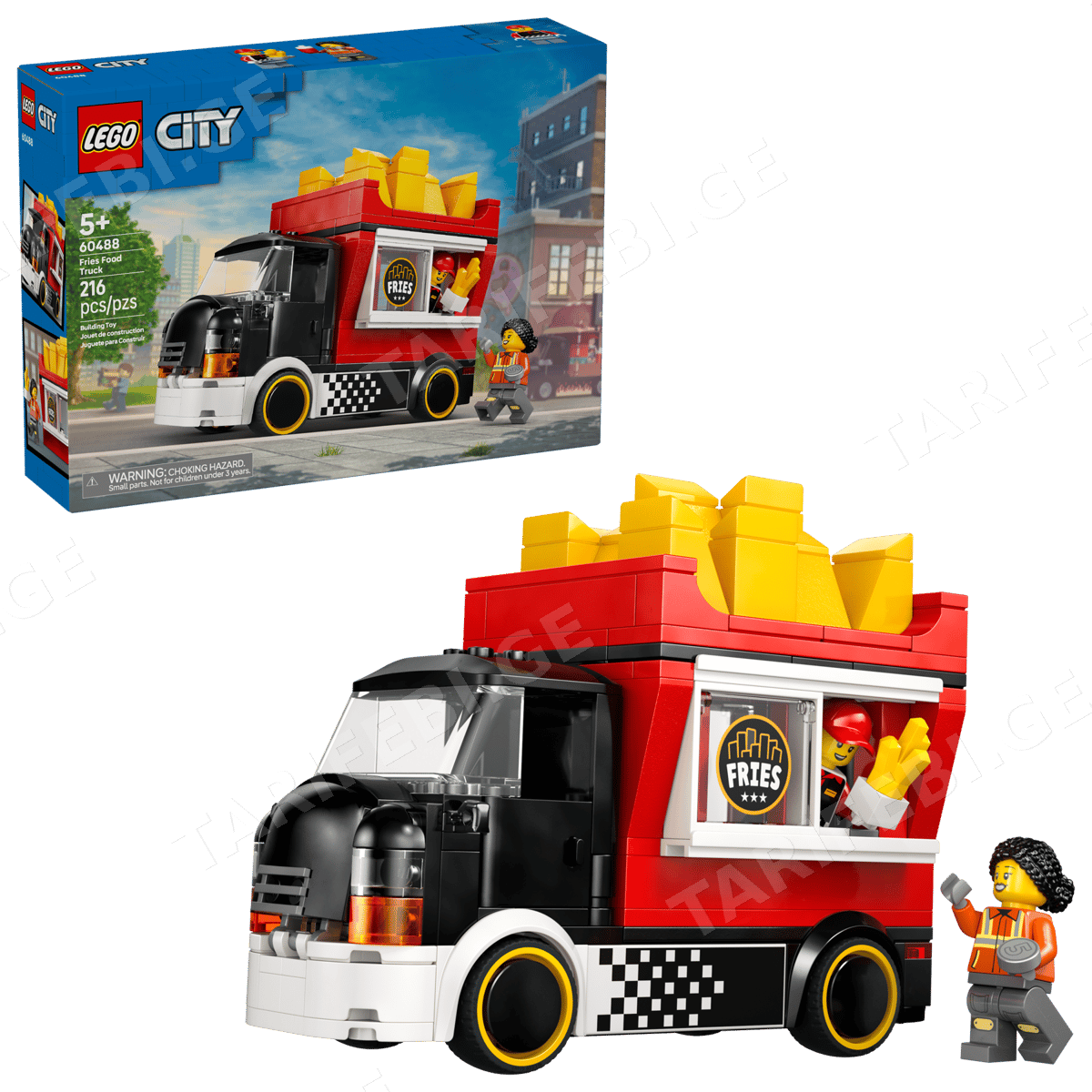 ასაწყობი კონსტრუქცია LEGO FRIES FOOD TRUCK 60488 | CITY