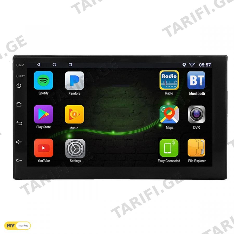 7 Inch 2 DIN Android 8.1 Quad Core GPS Stereo Radio MP5 Pla