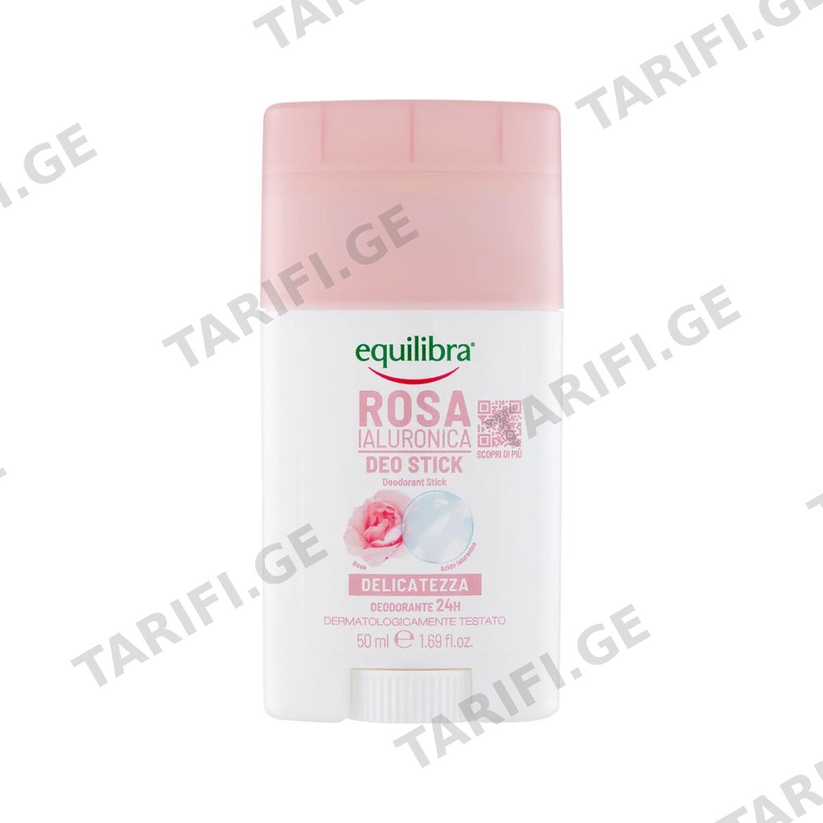 დეოდორანტი სტიკი Hyaluron Rose 50 მლ 7904 ექვილიბრა - Equilibra