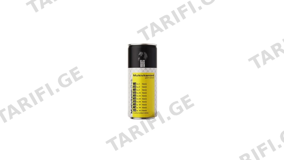 BLACK BRUIN ენერგეტიკული სასმელი მულტივიტმინი-250მლ